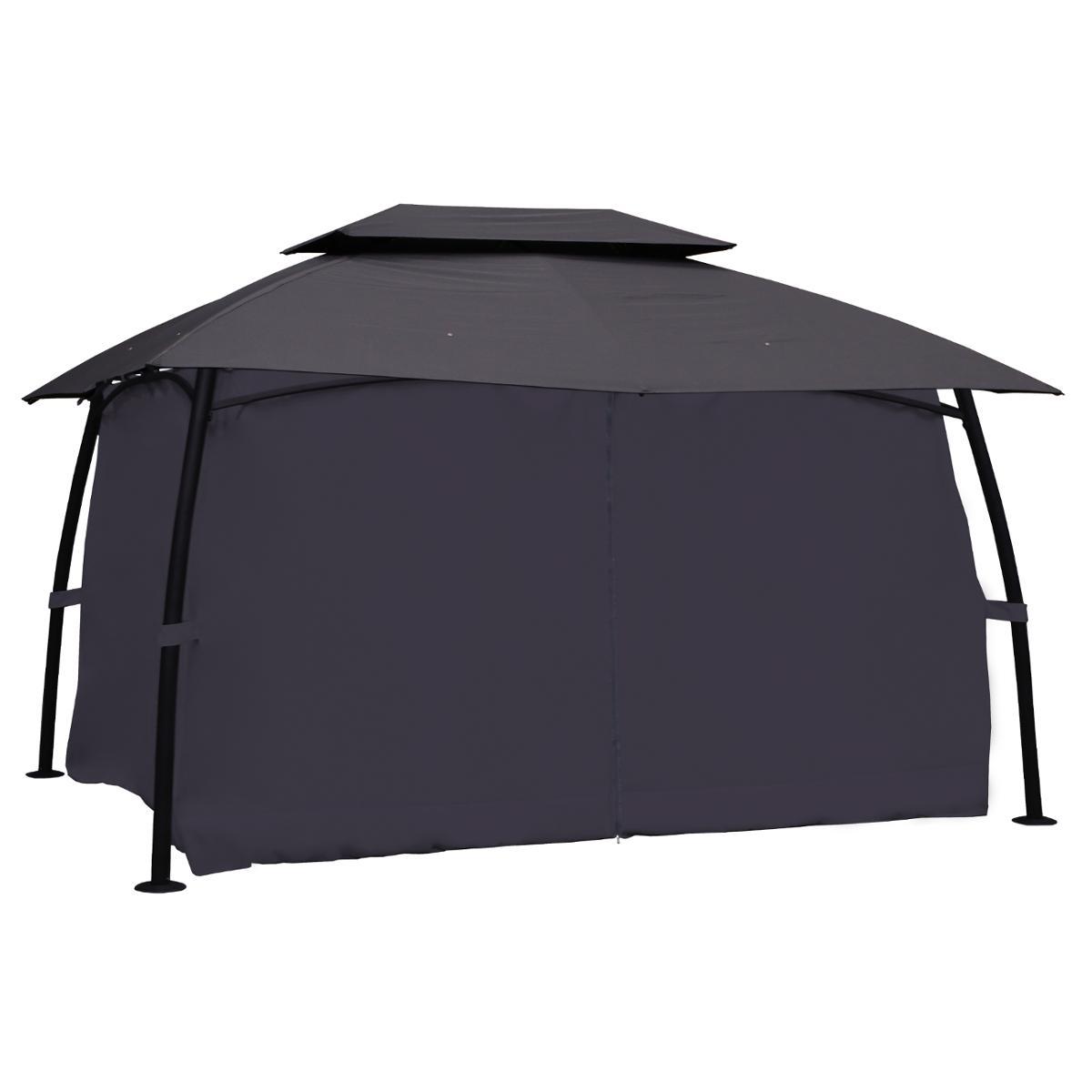 RIDEAUX TONNELLE MALDIVES 4X3M ARDOISE