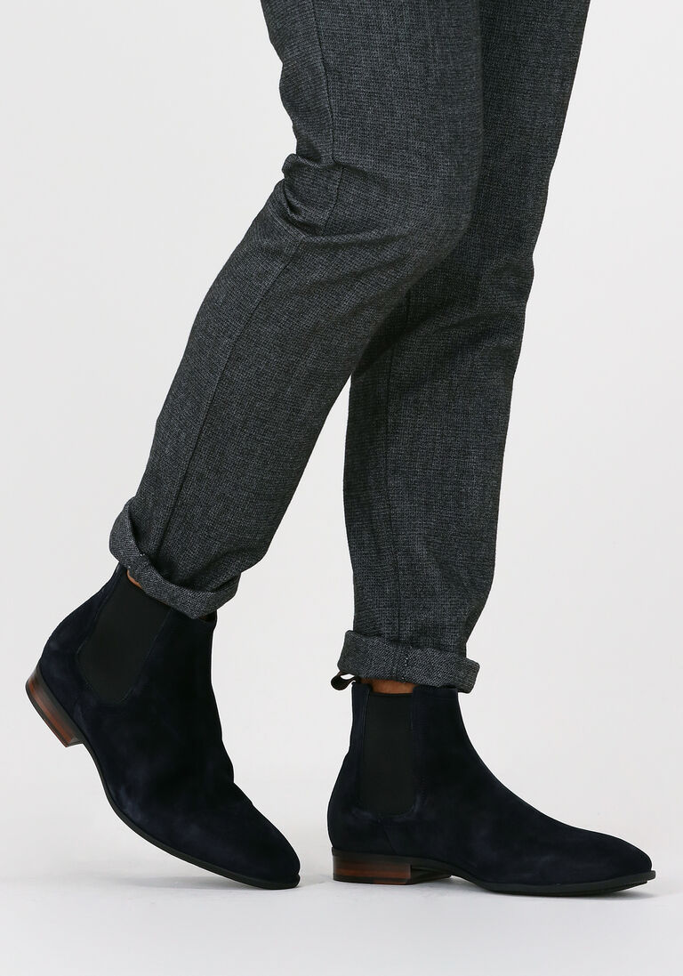 VAN BOMMEL blauwe van bommel chelsea boots sbm-60003