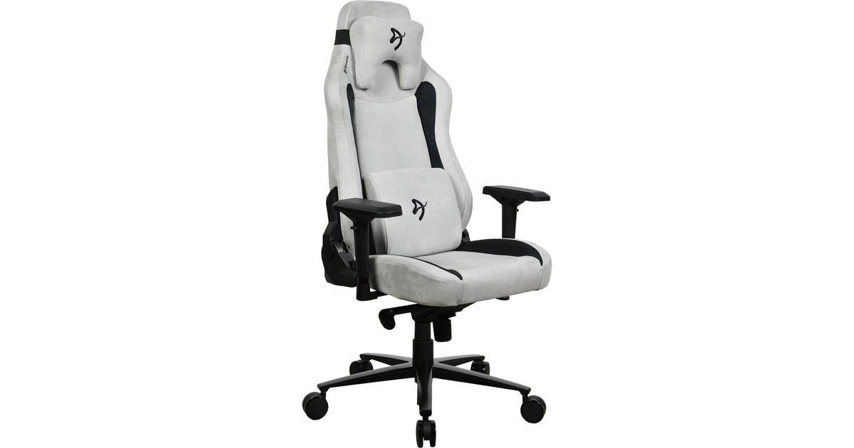 ArozziVernazza Supersoft Fabric - Light Grey gamestoel  (Lichtgrijs)