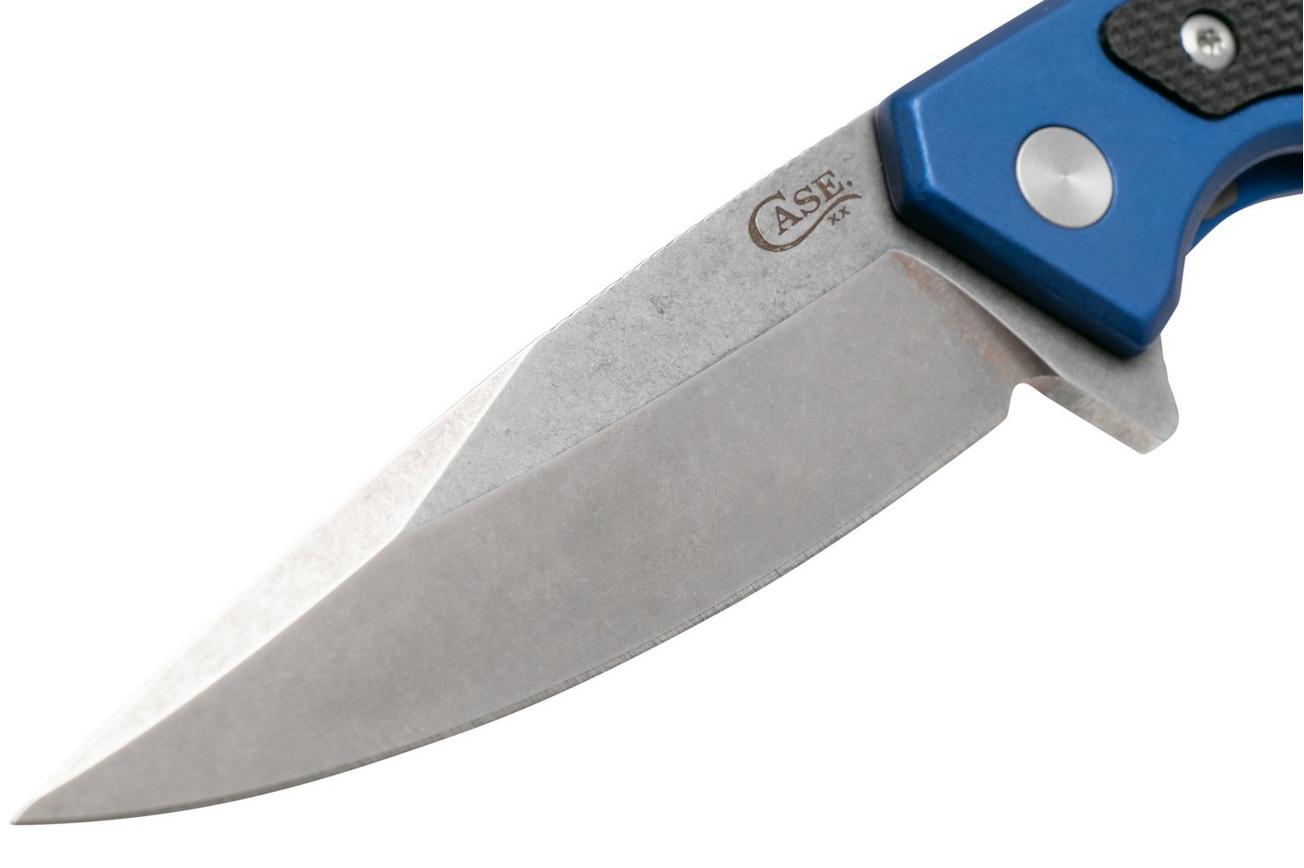 Case The Marilla, Blue Anodized Aluminum, S35VN, Black G10 Inlay, 25882 zakmes