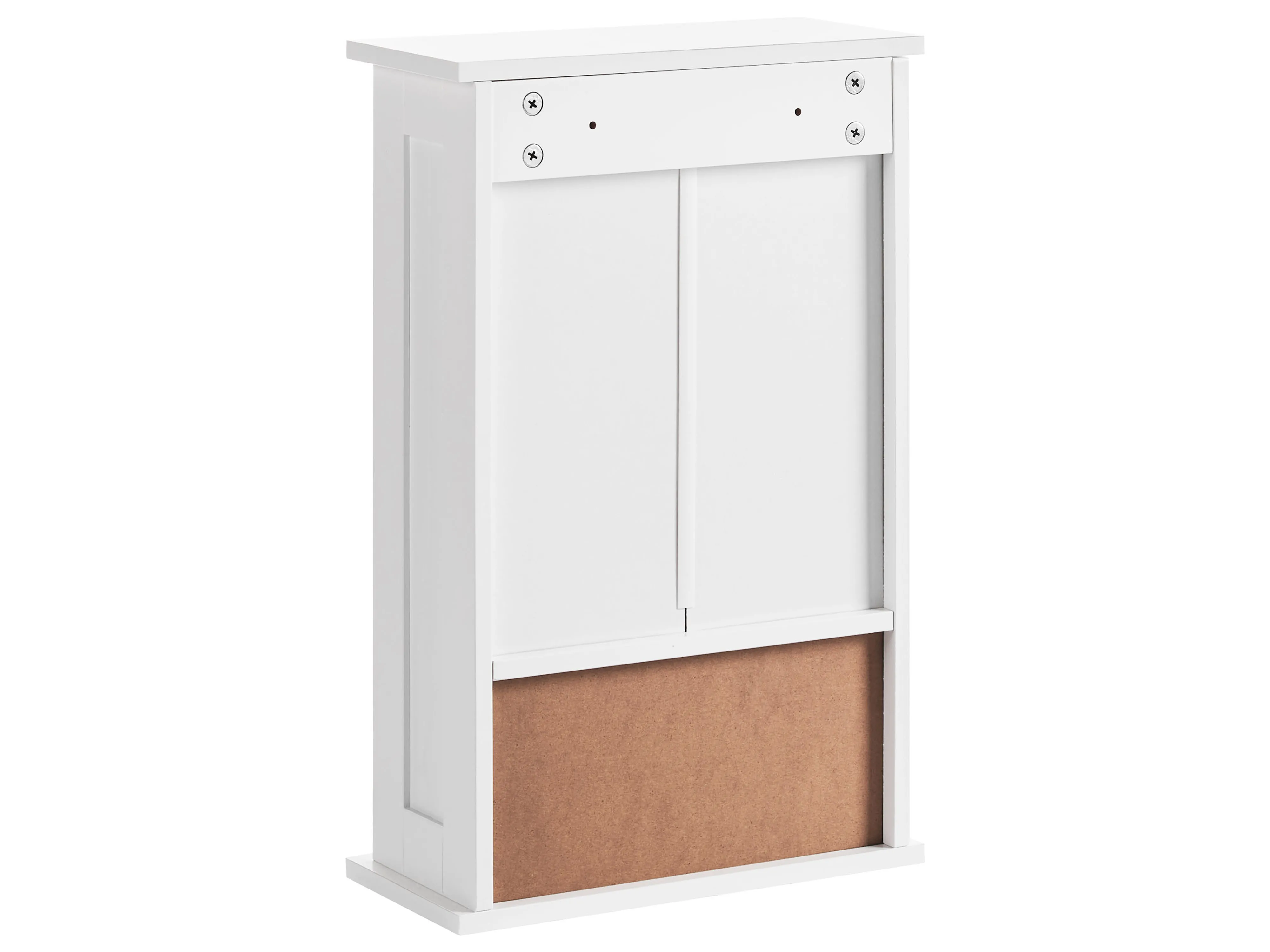Badkamer wandkast met spiegel HUILA 34 cm 53 cm Wit