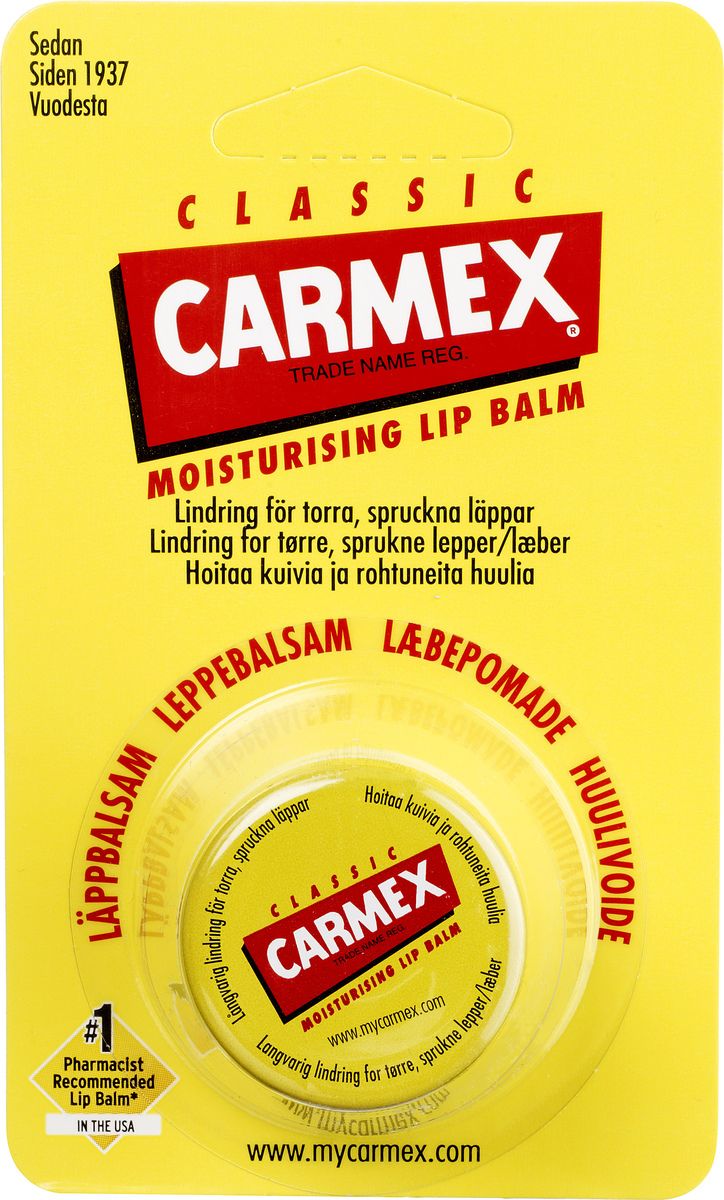 Carmex Lip Balm i krukke - 7,5 gr