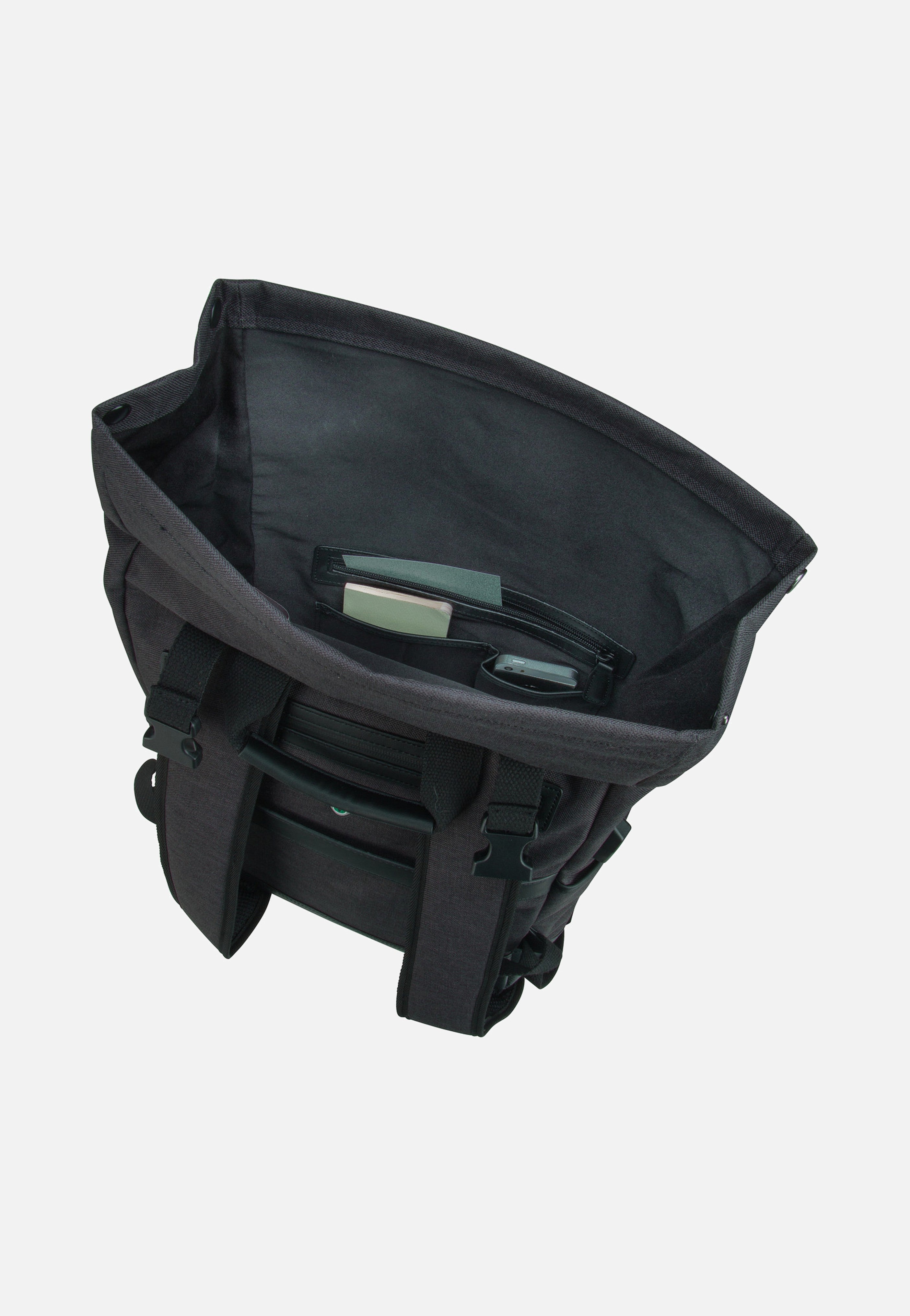 Speed 2393 Schwarz - Rolltop Rucksack