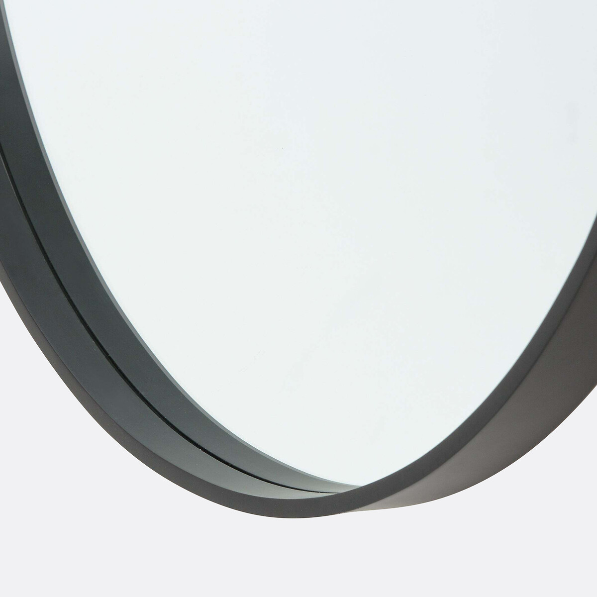 LA REDOUTE INTERIEURS<br>Espelho redondo, preto Ø80 cm, Alaria