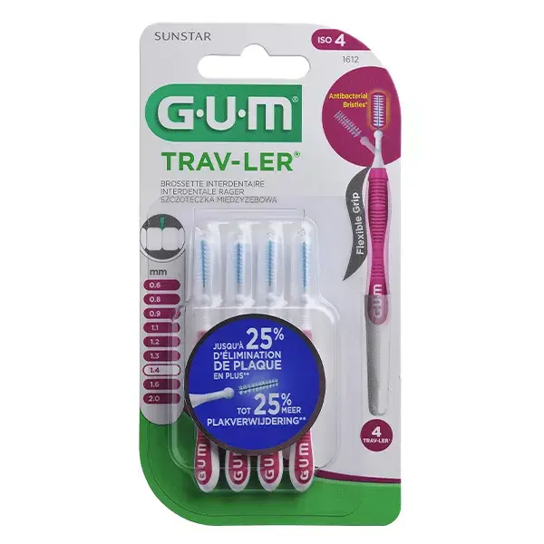 Gum Trav Ler Escova Interdental 1,4mm 4 unidades