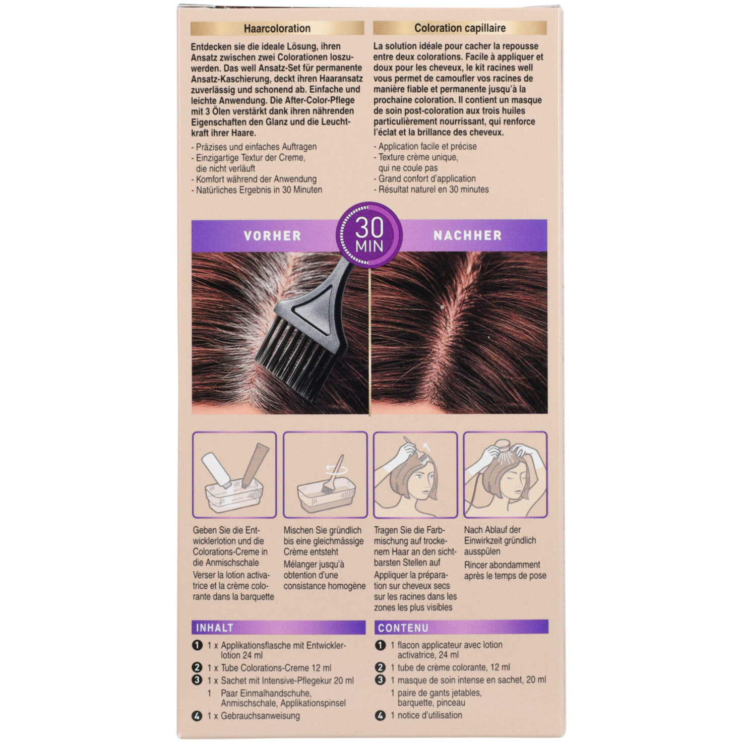 well Ansatz-Set Dunkelbraun