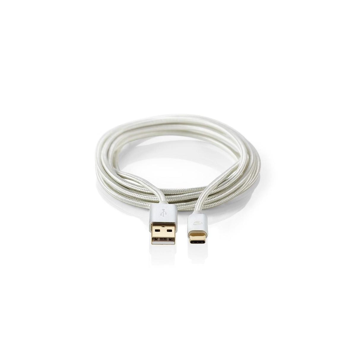 USB 2.0-kabel for synkronisering, lading og AV-støtte | Gullbelagt 2,0 m | USB-C
