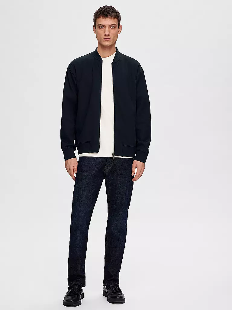 SELECTED Sweatjacke SLHMACK blau