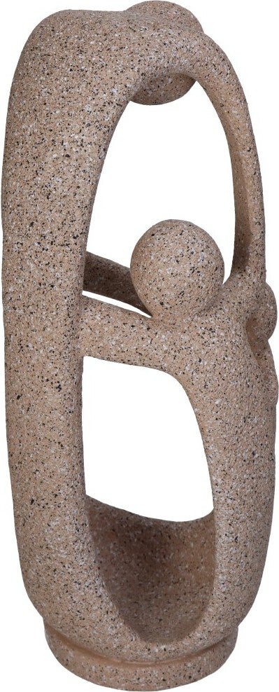 Beeld Persoon beige 12,5 x 11 x 29,5 cm