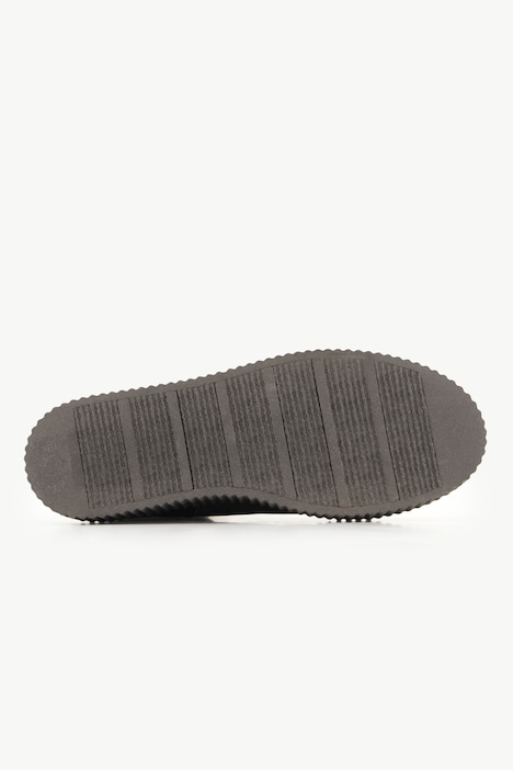 Leder-Boots, Wechselfußbett, Plateau-Absatz, Weite H