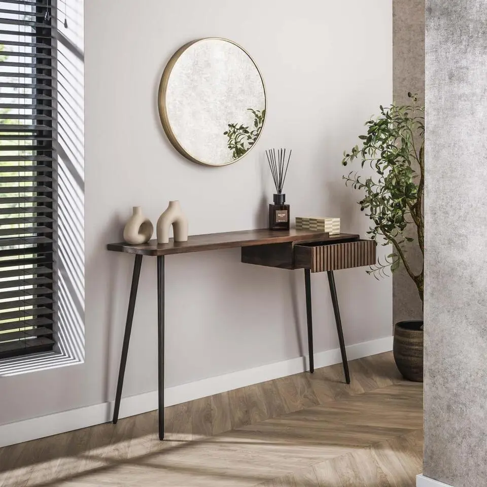 Fraaai - Marino sidetable - 120 cm - acaciahout - bruin