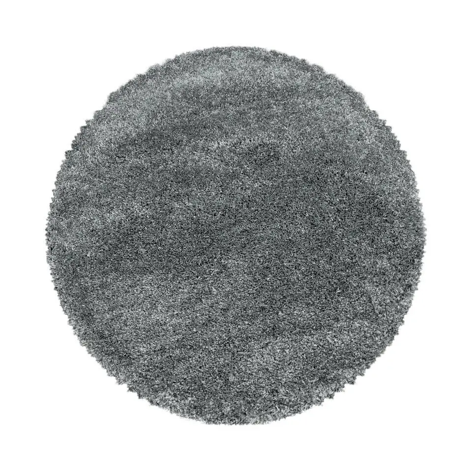 Pearl Soft Rond Hoogpolig Vloerkleed Lichtgrijs - 160 CM ROND