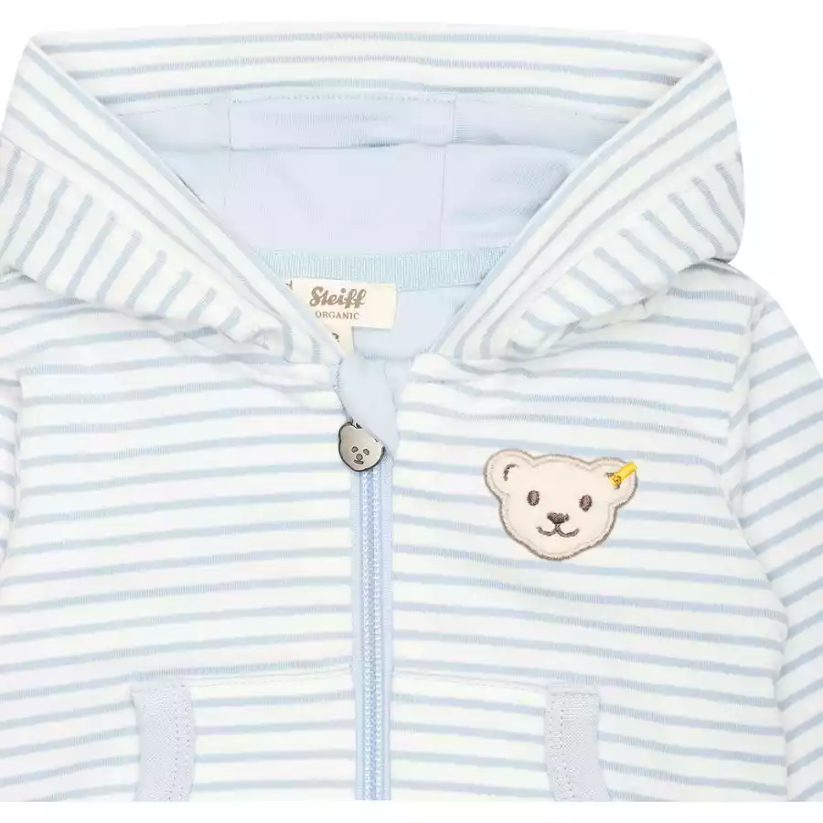 Steiff Sweatjacke celestail blue