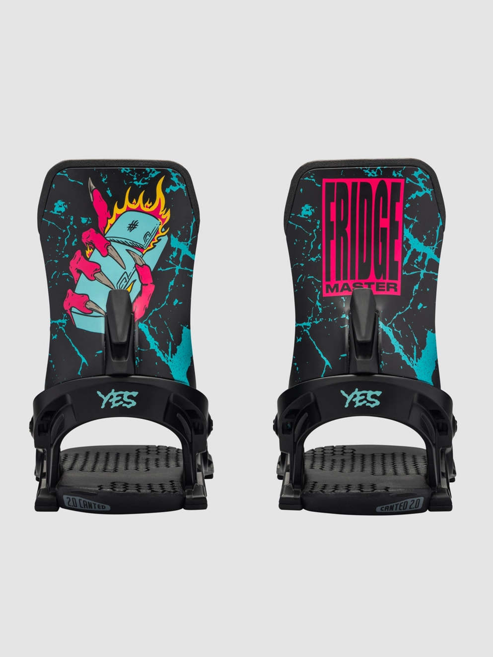 YES Airmaster Fridge 2025 Snowboard Bindings black