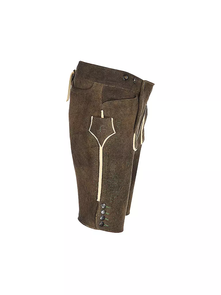 GOTTSEIDANK Lederhose  braun