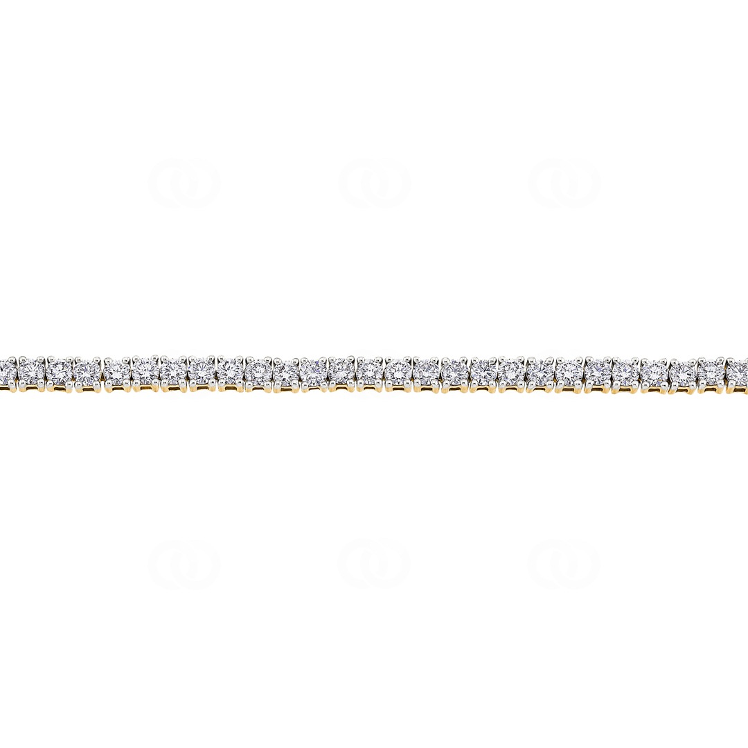 4.79 Karat Diamanten Tennisarmband 750/18 K Gelbgold