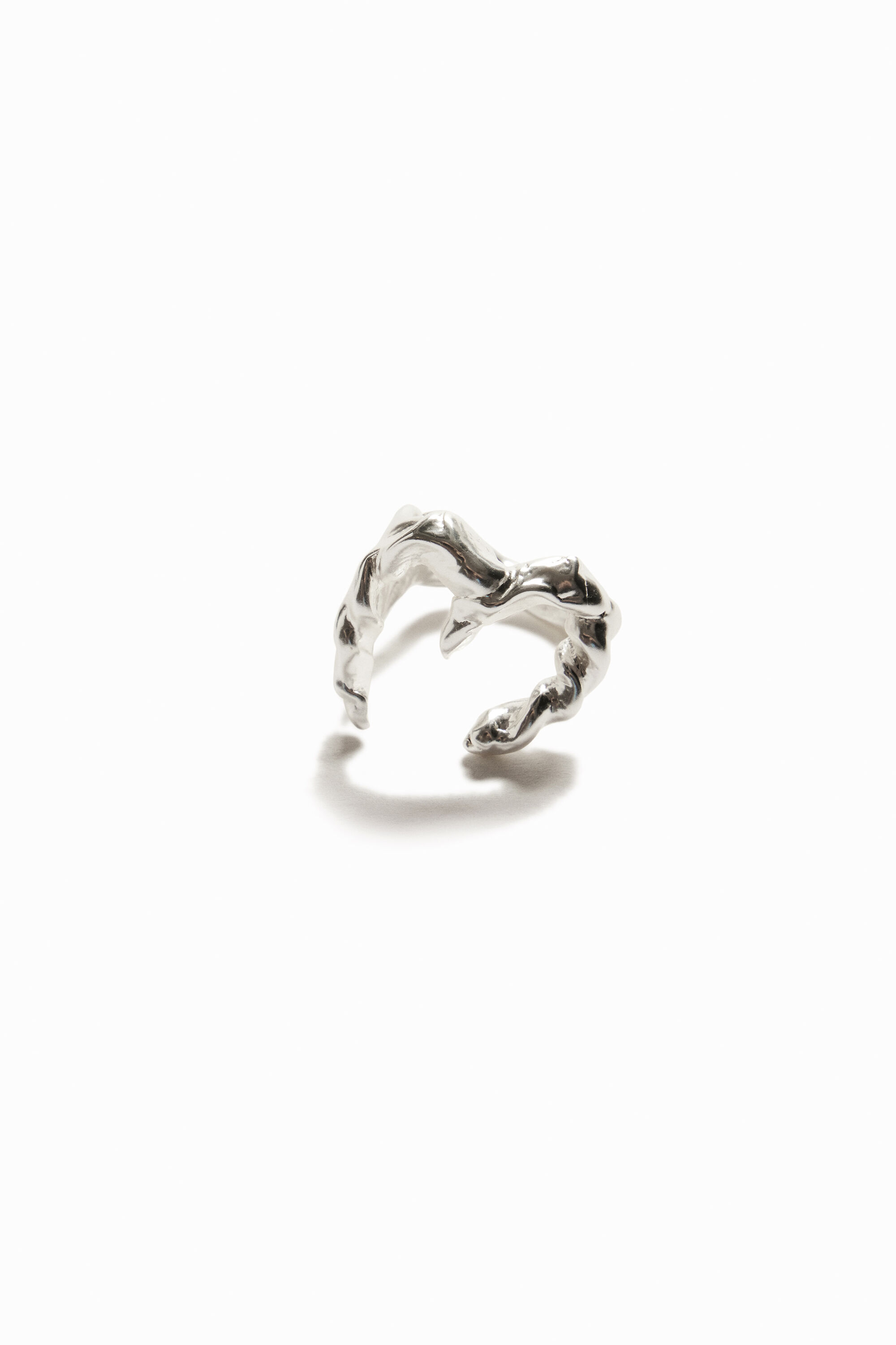 Bague lettre M plaquée argent Zalio