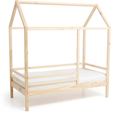 Minitude Nordic Jax Husseng med BabyMatex Carpathia Madrass 70x140, Natur