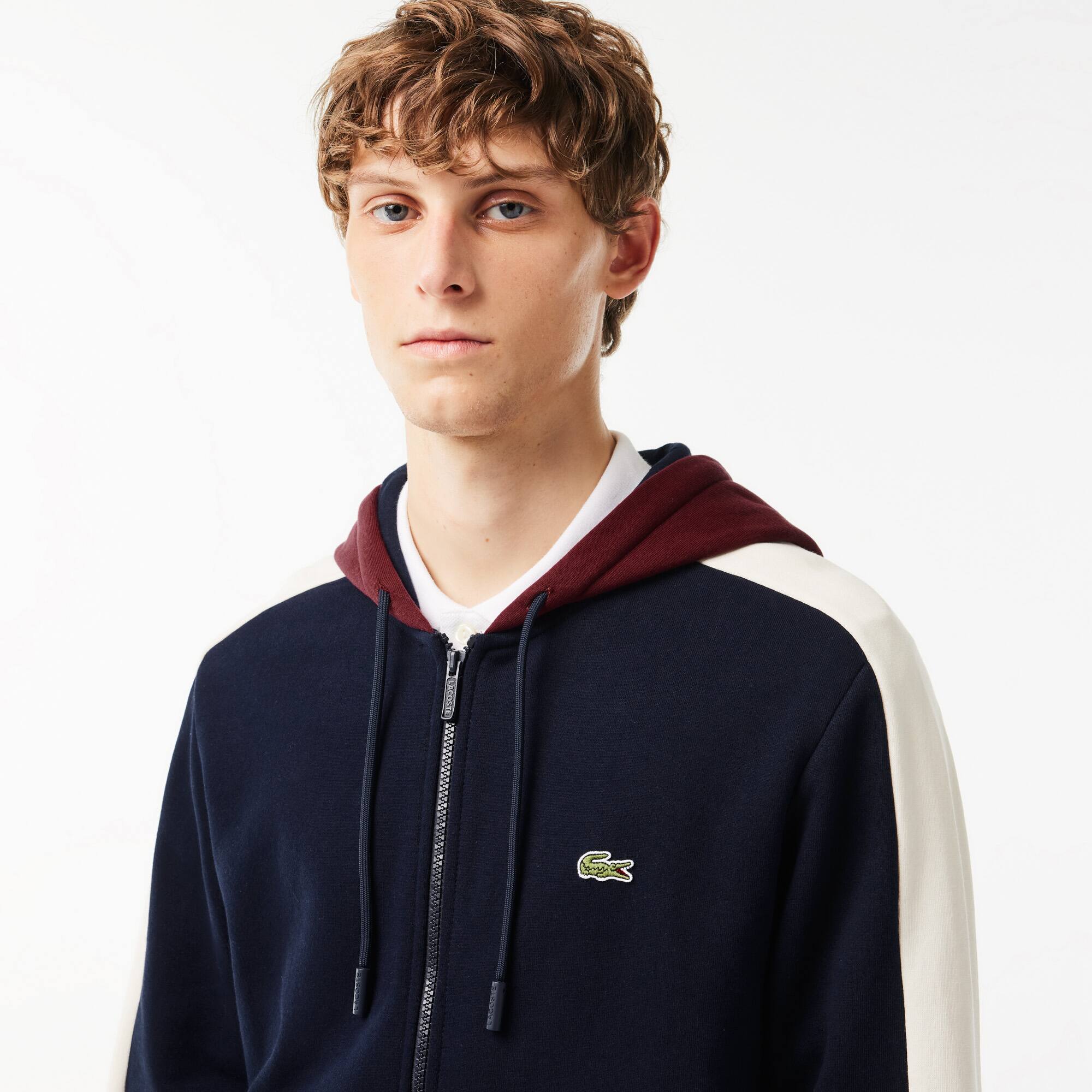 Colourblock Jogging-Hoodie Sweatshirts - Blau - Lacoste - Herren