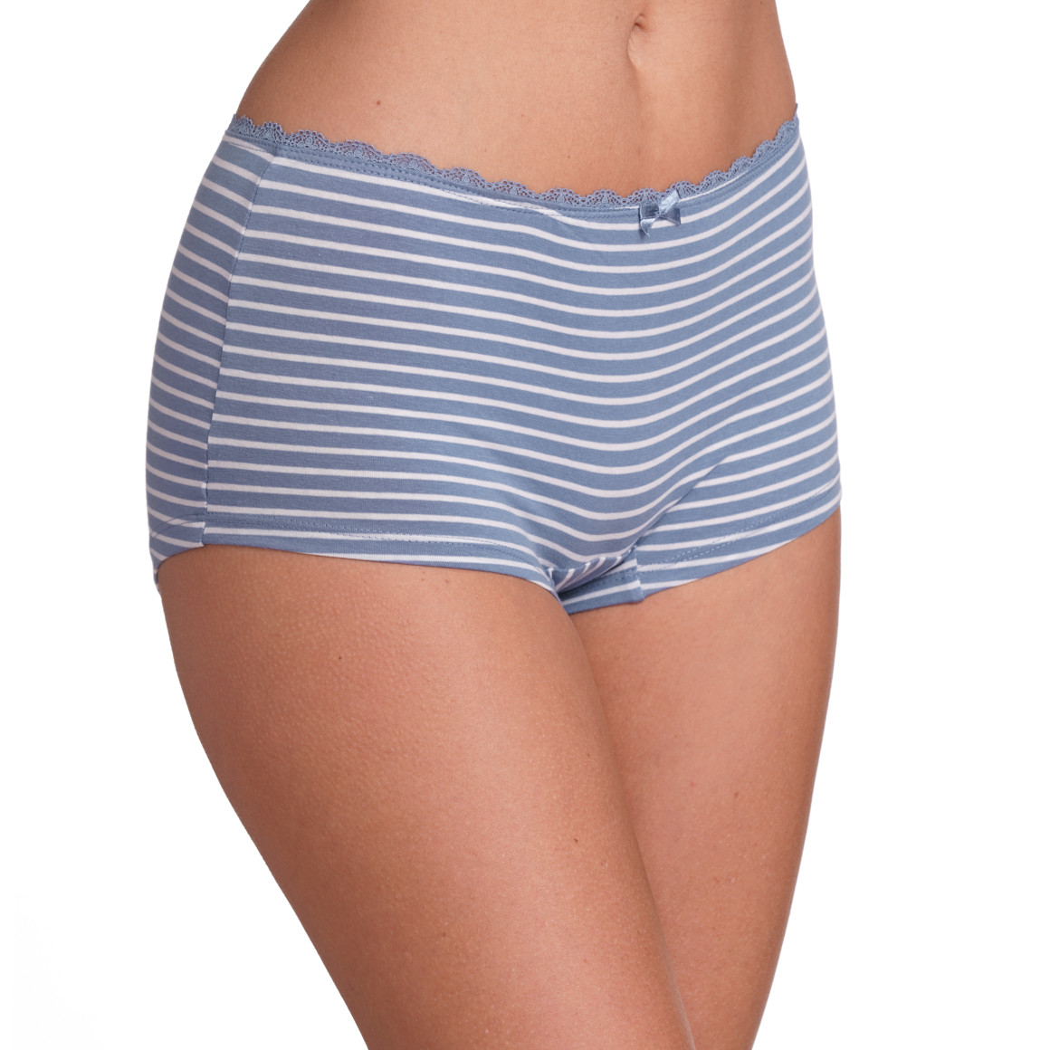Gina Benotti 4 Damen Shorts im Set blau / dunkelblau / weiss