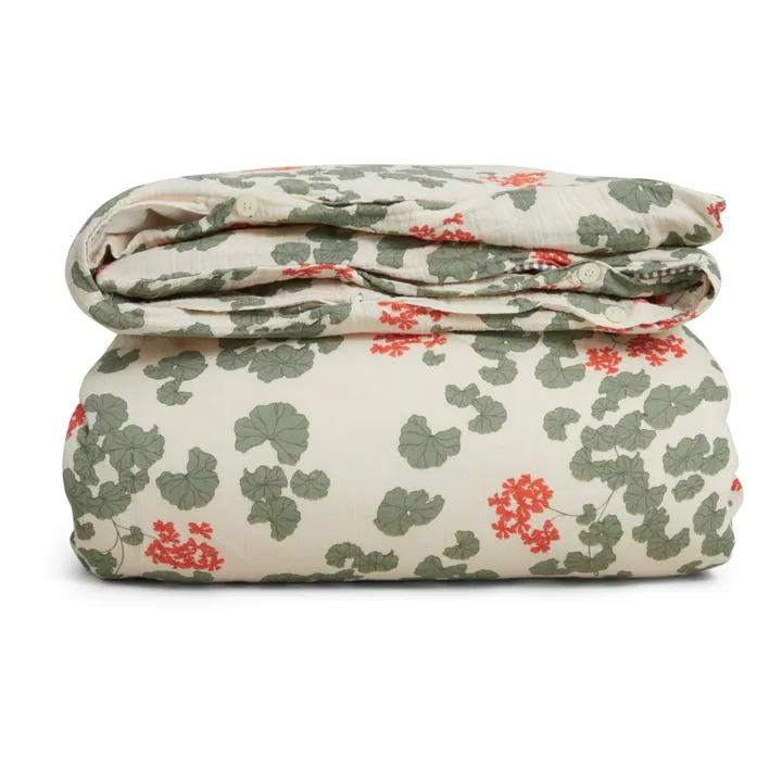 garbo&friends Housse de couette Pelargonium | Vert