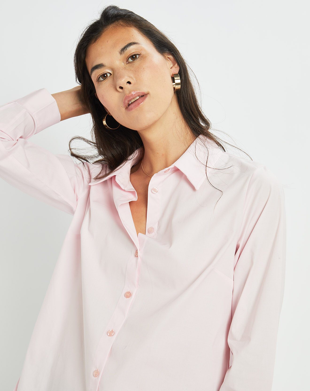 Lauren Vidal Chemise Biba rose pâle