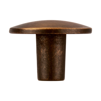 Knop Kaylee messing gezwart 30mm
