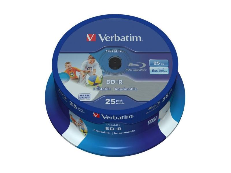 Verbatim BD-R 25 GB, Spindel (25 Stück) 6x Single Layer