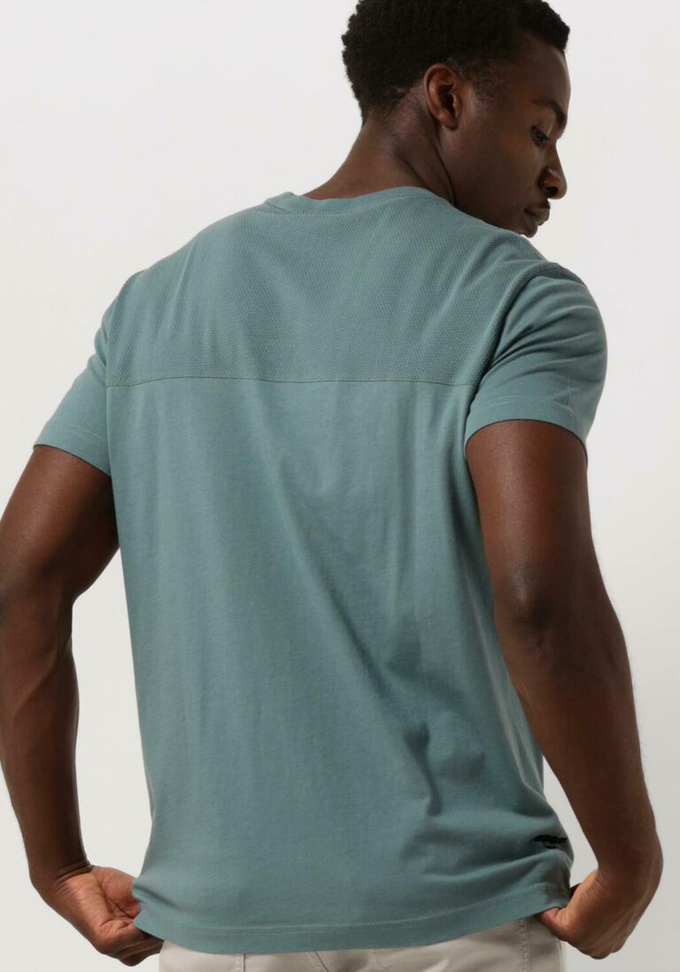 PME LEGEND groene pme legend t-shirt short sleeve r-neck play mix pique