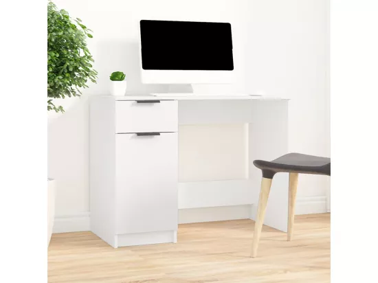 Bureau Blanc 100x50x75 cm Bois d'ingénierie