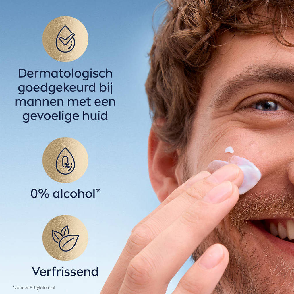 Fijne gel!Sensitive Skin & Stubble Moisturizer gezichtsgel - 50 ml