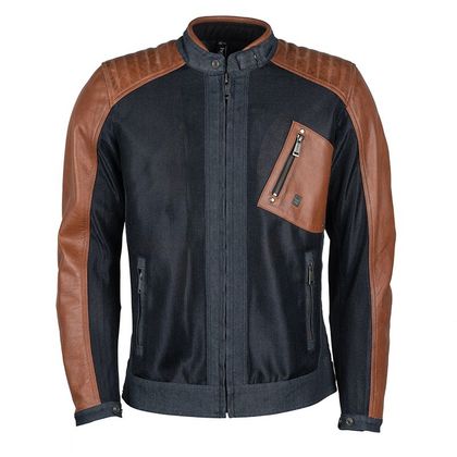 Blouson Helstons COLT AIR CUIR MESH - Marron