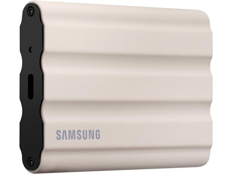 Samsung Externe SSD T7 Shield 2000 GB Beige Externes Solid State Drive mit 2000 GB