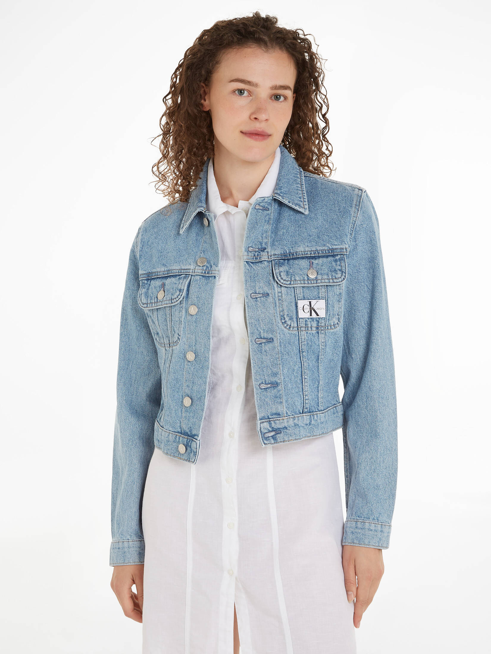 CALVIN KLEIN JEANS| Damen Jeansjacke CROPPED 90S