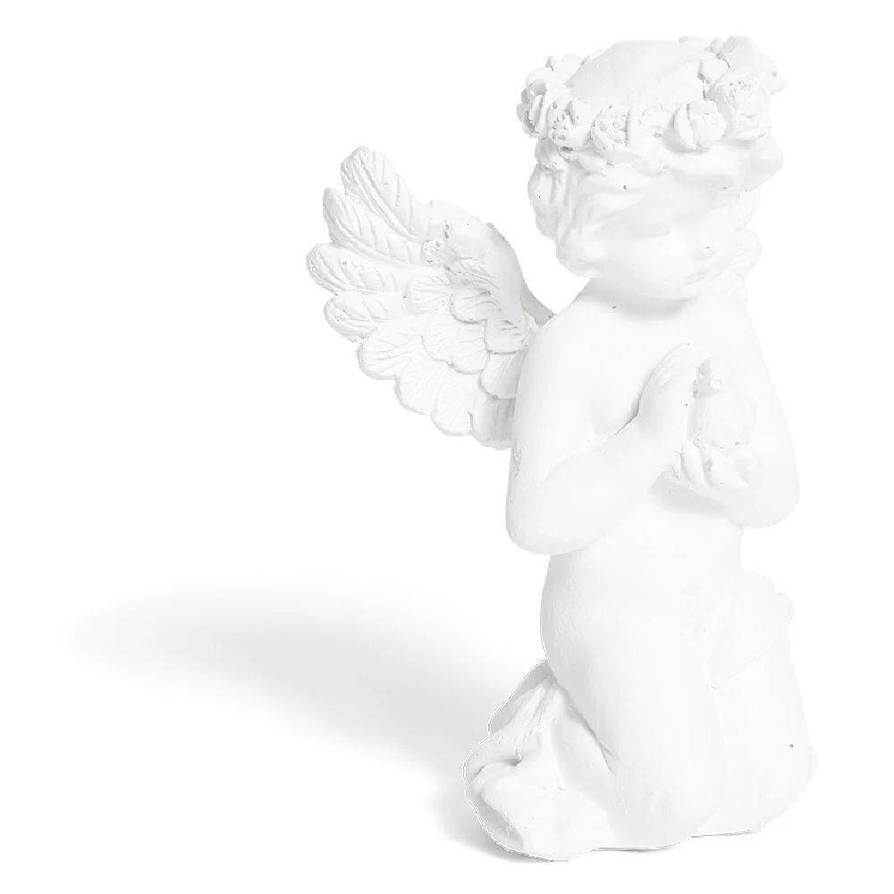 Ange décoratif plastique blanc - 6 modèles