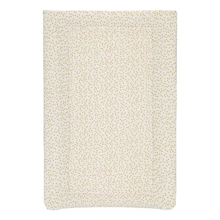 Rose in April Housse de matelas à langer Fanny Mini-cœurs | Jaune moutarde