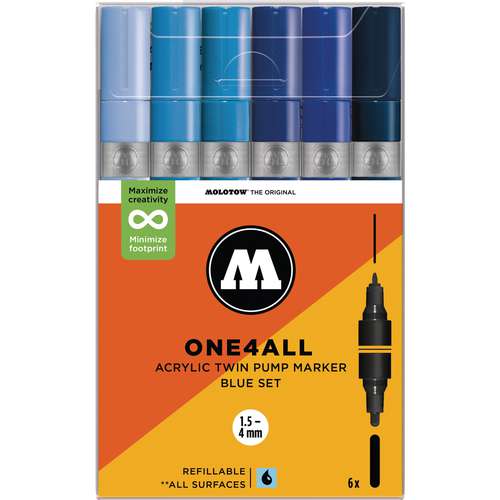 MOLOTOW™ ONE4ALL Acrylic Twin 6er-Sets