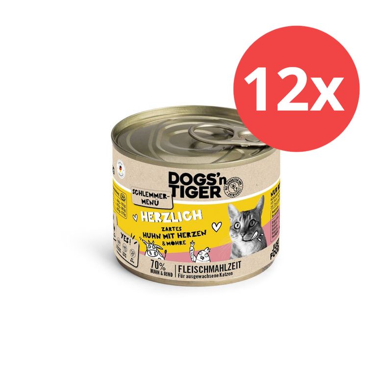 Lot Dogs'n Tiger Menu gourmet 12 x 200 g