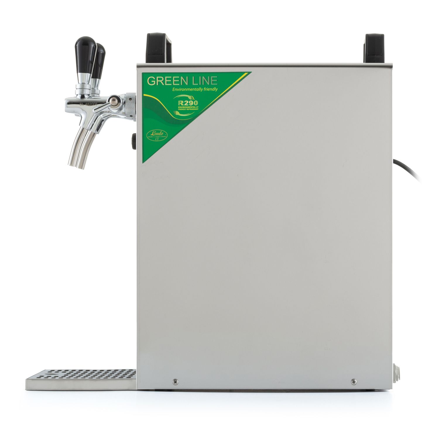 Komplett Set - Zapfanlage, Bierzapfanlage - Kontakt 40 2-leitig Trockenkühler, Durchlaufkühler 50 Liter/h, Green Line, Korb,Flach