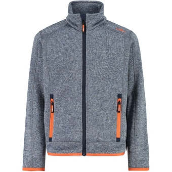 CMP Boys Jaquard Knitted Fleecejacke Blue Ink / B. Blue-Arancio Kinder