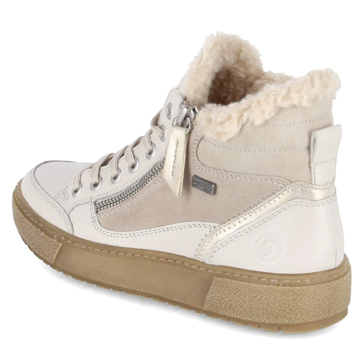 RemonteSchnürstiefeletten - weiss kombi