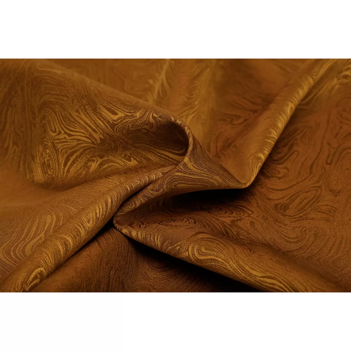 Nachtvorhang Jacquard Moiré Braun