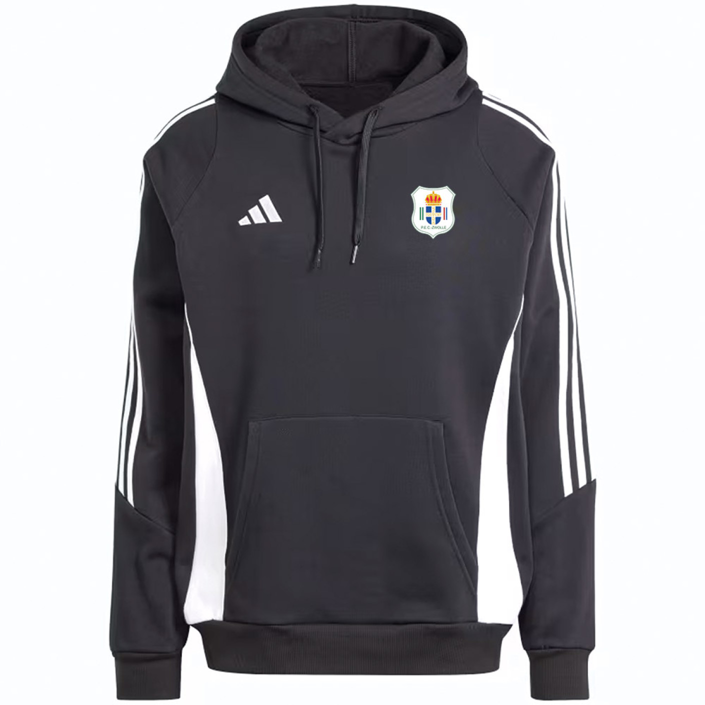 adidas PEC Zwolle Hooded Trainingspak Kids Zwart Wit