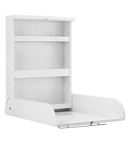 Bino Puslebord - V?gh?ngt - Metal - Hvid