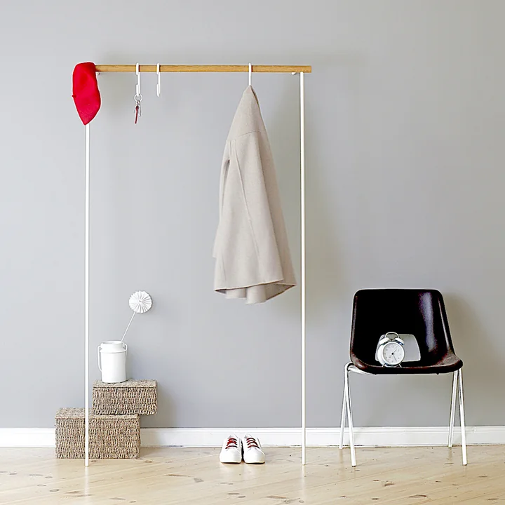 Roomsafari - Leanon II Garderobe L 100 cm, Eiche / weiss