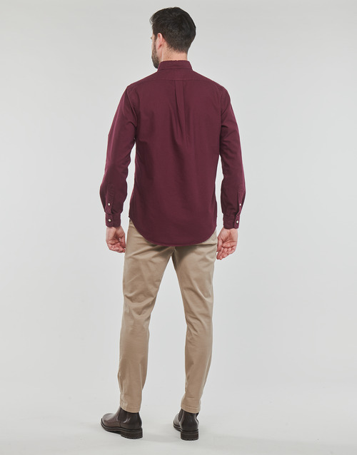 Polo Ralph Lauren - CHEMISE AJUSTEE SLIM FIT EN OXFORD LEGER Burdeo