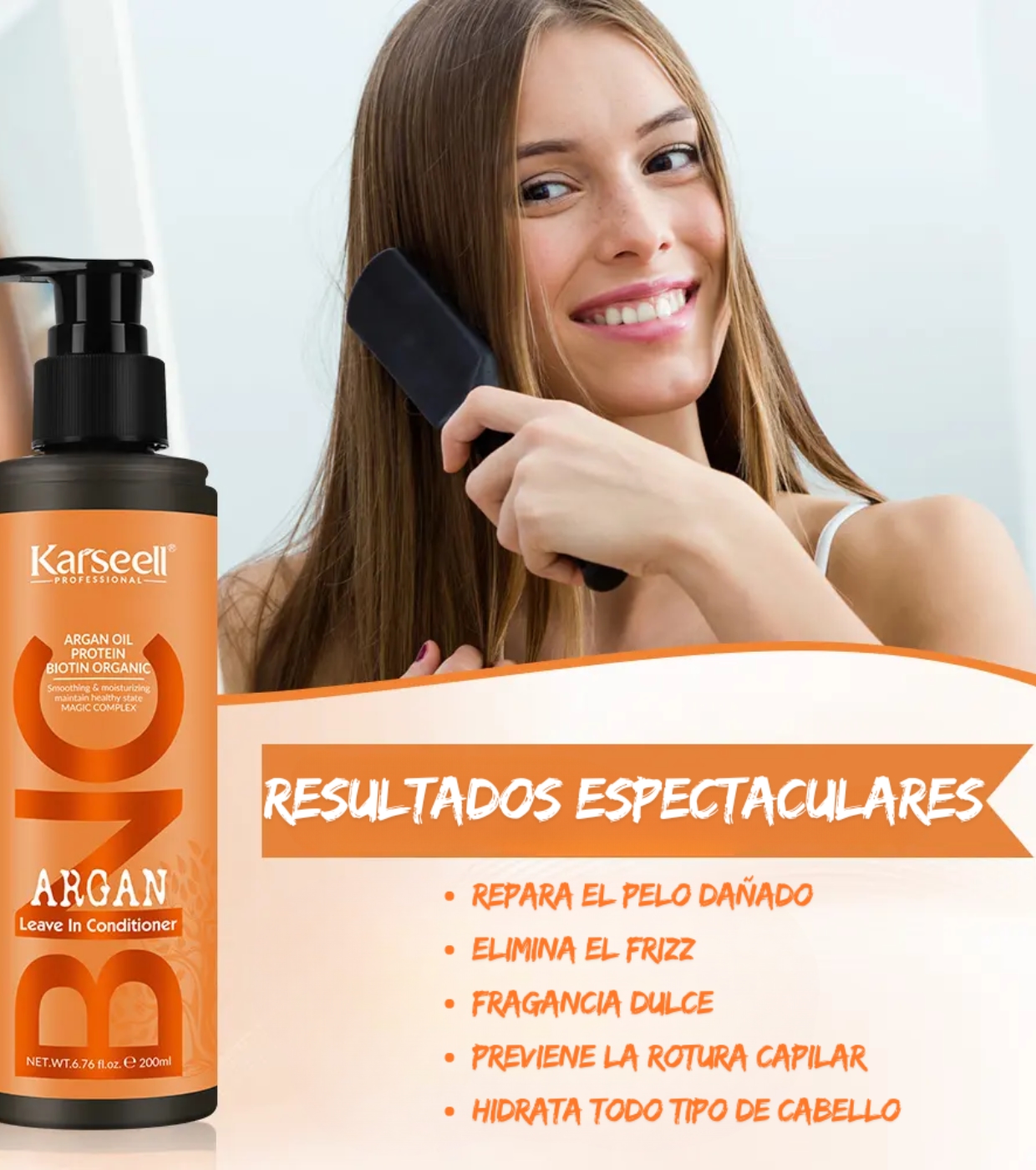 Karseell - *BNC* - Condicionador sem enxágue com óleo de argan