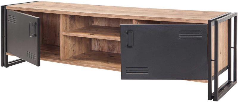 Arabic House - Cosmo Rex - Tv-Meubel - Atlantic Pine - Zwart - Melamine