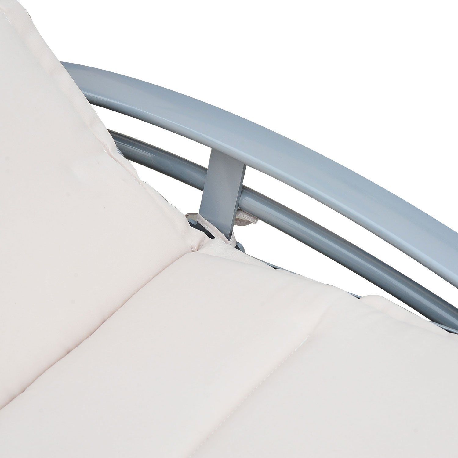 Outsunny Sonnenliege mit Liegematte 170 x 64 x 82 cm (LxBxH)