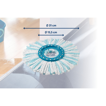 Leifheit Clean Twist Micro Disc mop ergo vervangingskop - duo microvezels